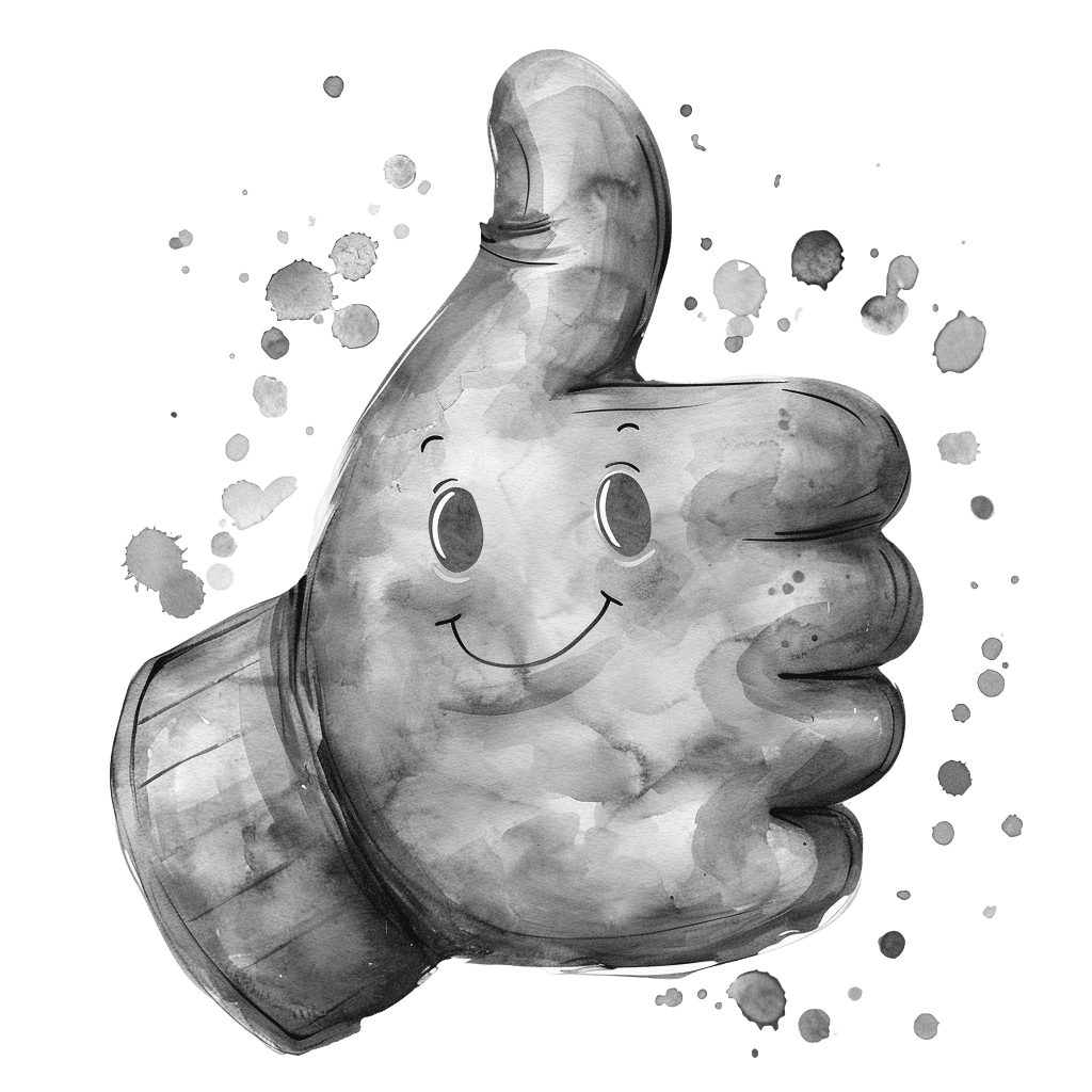 Colorful Thumbs Up Clipart