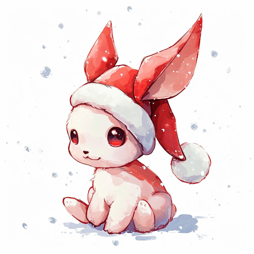 Cute Christmas Bunny Clipart