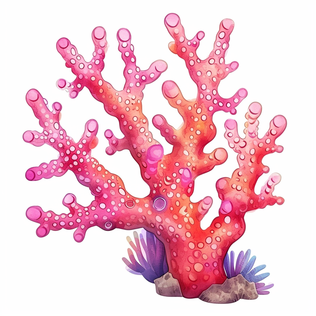 Pink Coral Reef Clipart