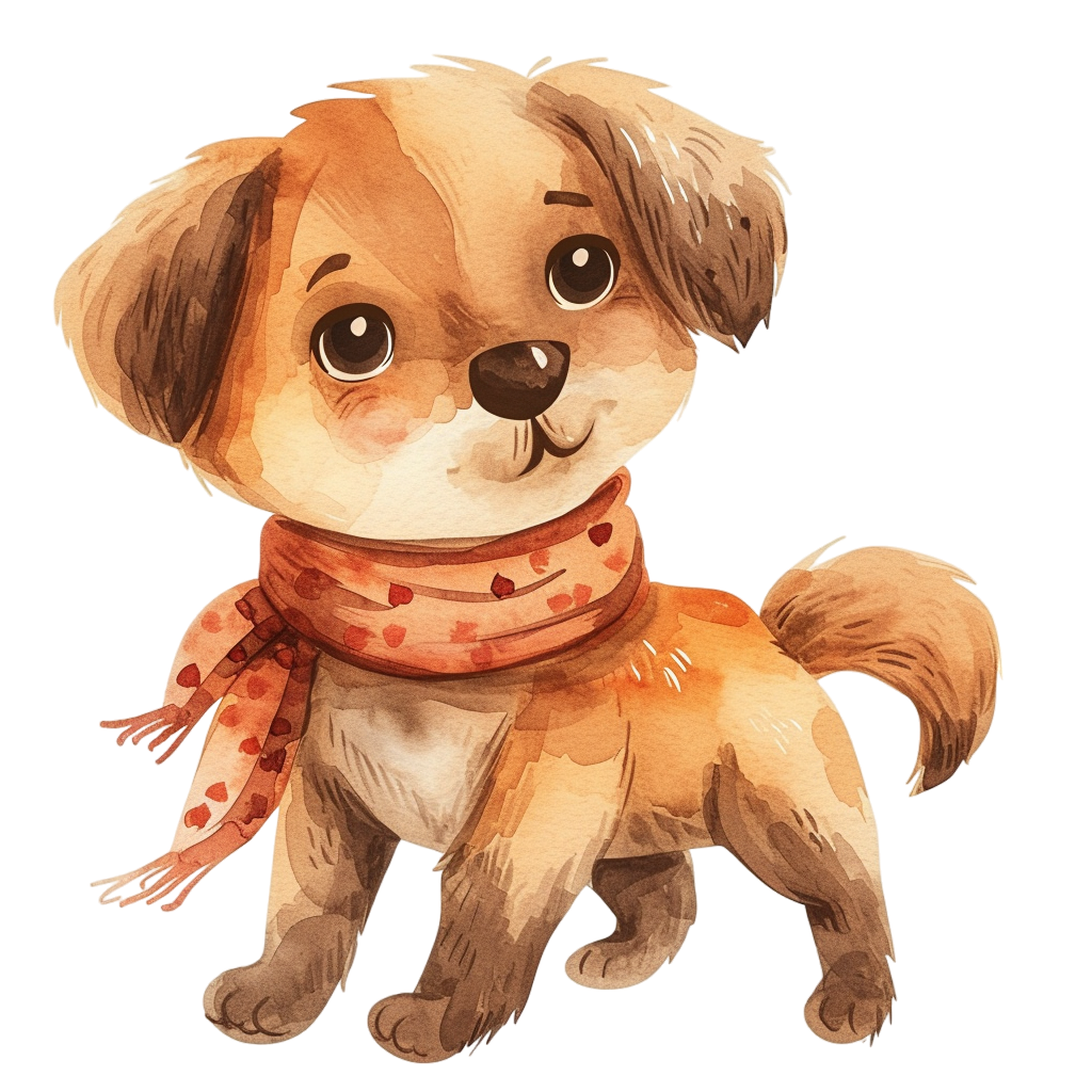 Baby dog clipart